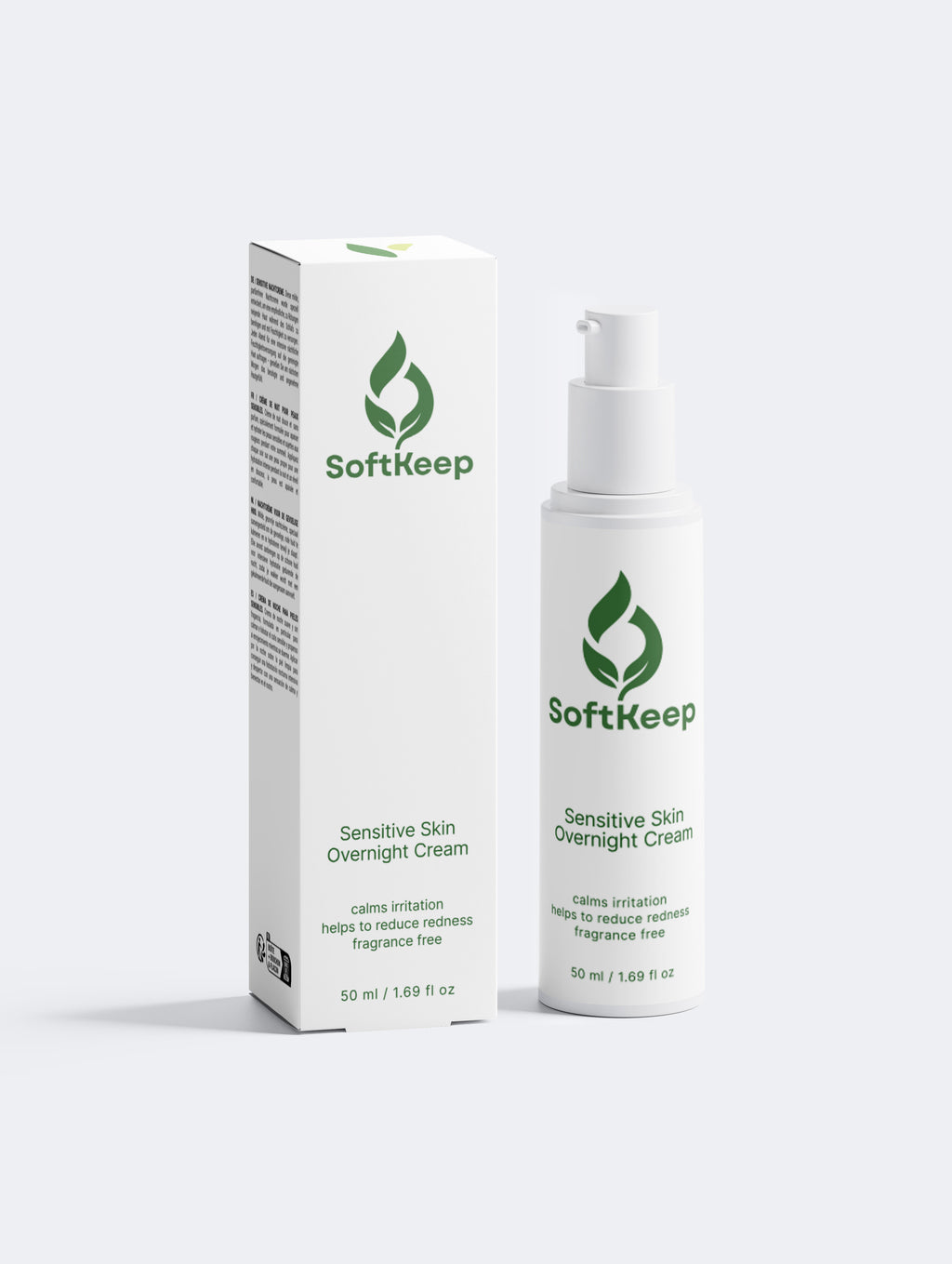 Sensitive Skin Overnight Cream, Fragrance Free