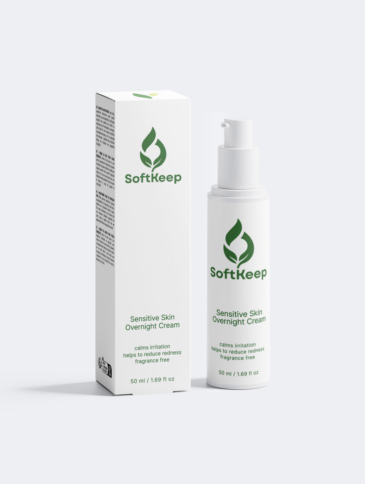 Sensitive Skin Overnight Cream, Fragrance Free