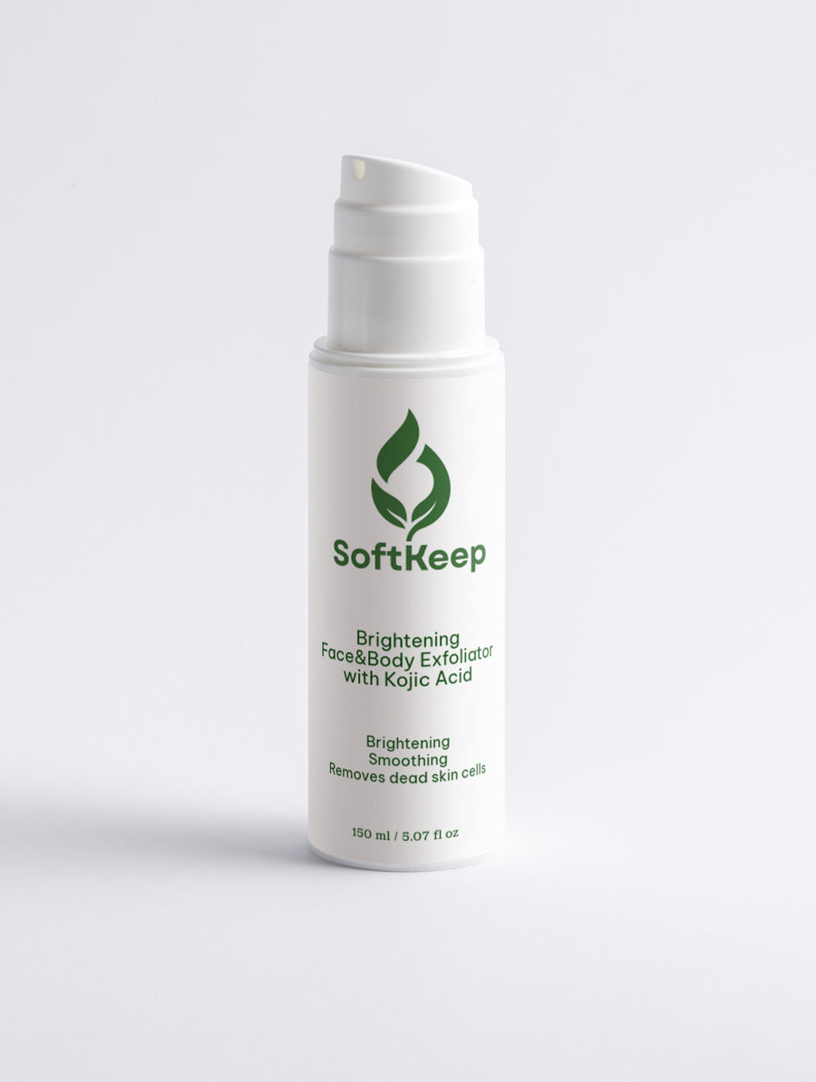 Brightening Face & Body Exfoliator with Kojic Acid